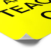 Poster Keep Calm and TEACH On (Coin)