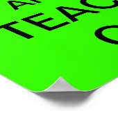 Poster Keep Calm and TEACH On (Coin)