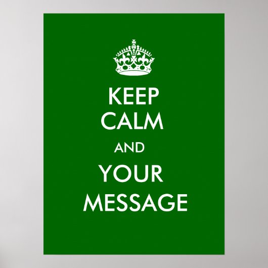 Poster Keep Calm CustomizeABLEs (Devant)