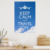 POSTER KEEP CALM ET TRAVEL (Cuisine)