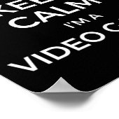 Poster Keep Calm I'm A Video Gamer  (Coin)