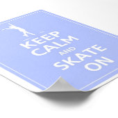 Poster Keep calm... Patins sur (Coin)