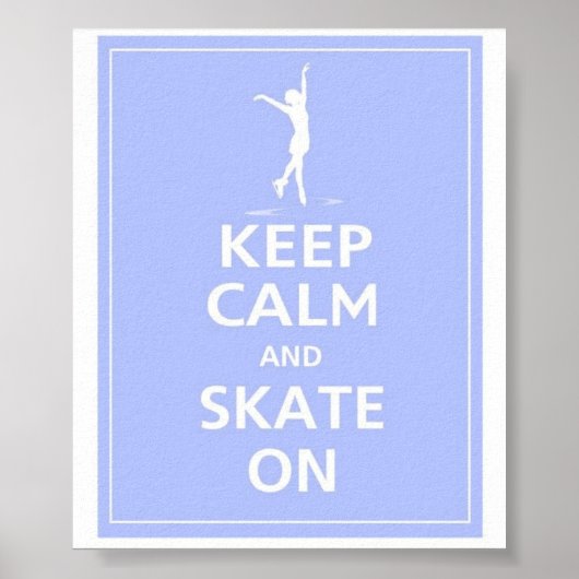 Poster Keep calm... Patins sur (Devant)