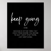 Poster Keep Going (Devant)