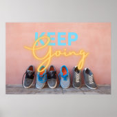 Poster Keep Going Workout Goals Motivational (Devant)