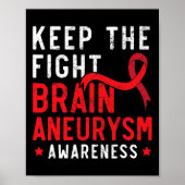 Poster Keep The Fight Brain Aneurysm Aneurysm Awareness (Devant)