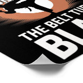 Poster Keep Training Until Belt Turns Black Karate Taekwo (Coin)