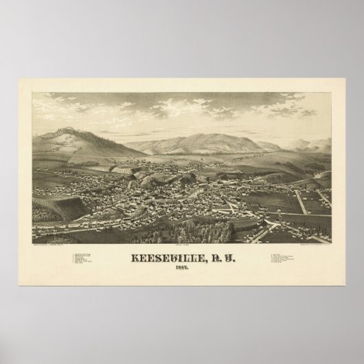 Poster Keeseville NY 1887 Imprimer (Devant)