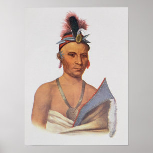 Poster Keesheswa ou "le Soleil", un chef Fox