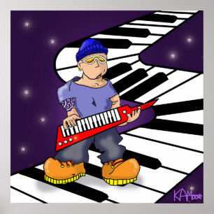 Poster "Keez" - door Kev Moore