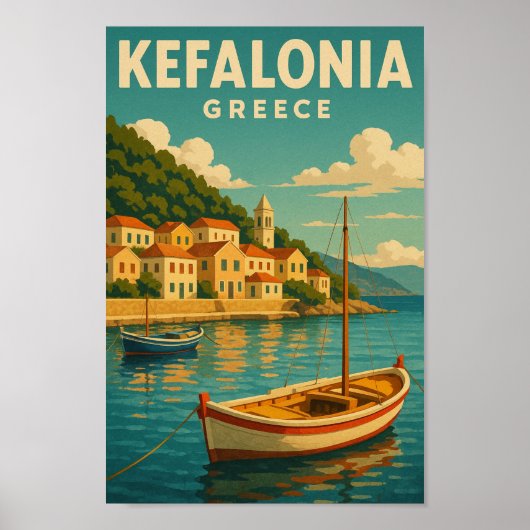 Poster Kefalonia Grèce (Devant)