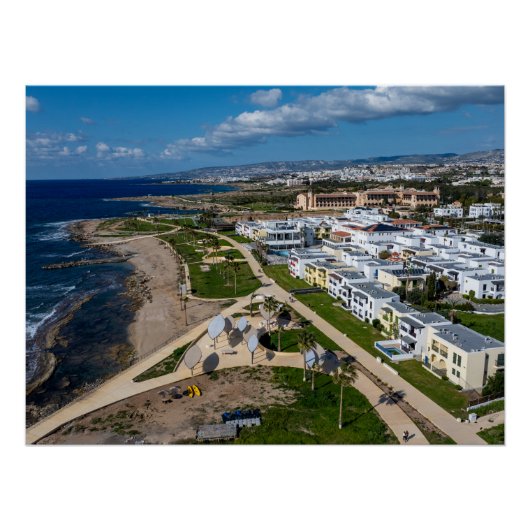 Poster Kefalos Beach Hotel, Paphos, Chypre (Devant)