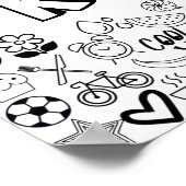 Poster 'KEIRA' Couleur-it-Yourself Outline Design (Coin)