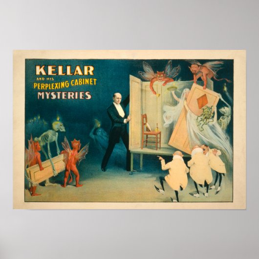 Poster Kellar et son cabinet perplexe Mystères Magi (Devant)