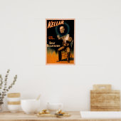 Poster Kellar exécutant la magie de l'auto-décapitation (Cuisine)