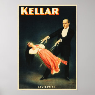 Poster KELLAR Le Magicien Lévitation Trick Performance