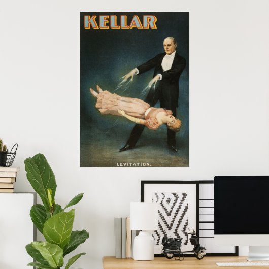 Poster Kellar Levitation (Bureau à domicile)