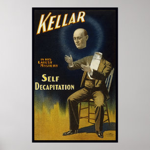 Poster Kellar's Self Decapitation