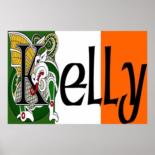 Poster Kelly Celtic Dragon Imprimer (Devant)