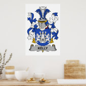 Poster Kelly Family Crest (Cuisine)