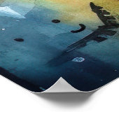 Poster Kelpie australienne d'Halloween avec la peur Citro (Coin)