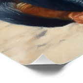 Poster Kelpie australienne sur la plage, cadeau d'été amo (Coin)