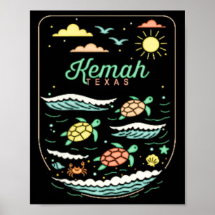 Poster Kemah Tx Vacances de plage mignonnes amateur de to