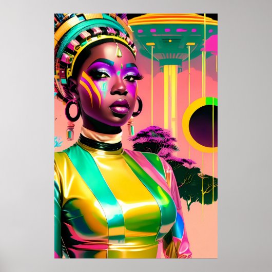 Poster Ken Gage Afrofuturisme One Science Fiction Pop (Devant)