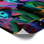 Poster Ken Gage Fiesta Psychedélique (Coin)