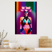 Poster Ken Gage Rainbow's Gravity Pop Surréalisme (Cuisine)