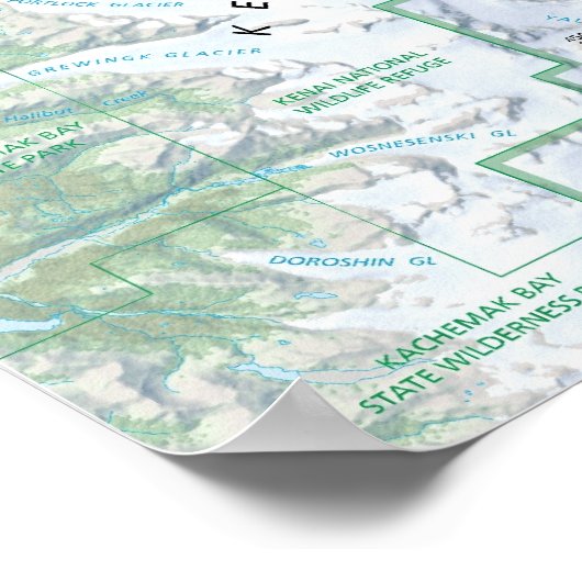Poster Kenai Fjords (Coin)