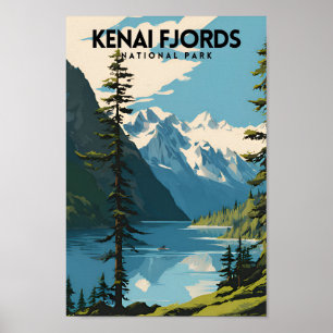 Poster Kenai Fjords National Park Travel PS