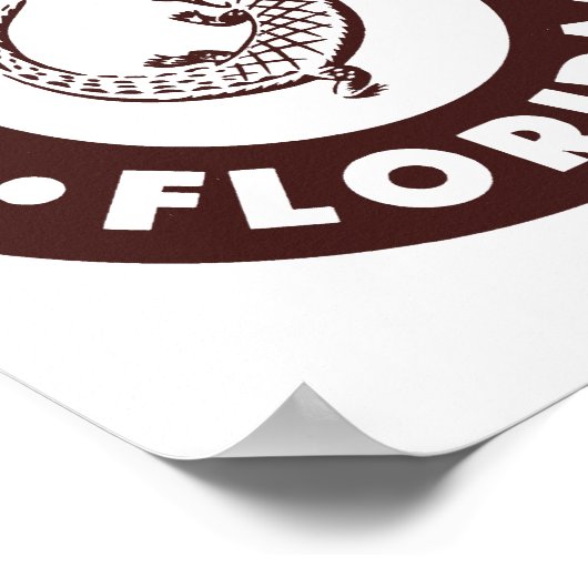 Poster Kendall Florida Circle - Brown (Coin)