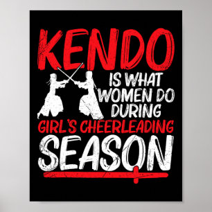 Poster Kendo est ce que les femmes font pendant les cheer
