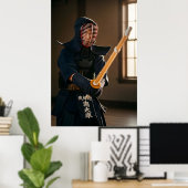 Poster Kendo japonais (Bureau à domicile)