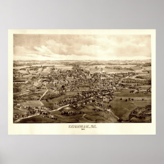 Poster Kennebunk, Maine Bird's Eye View, 1895