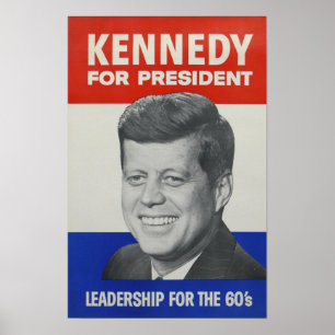 Poster Kennedy, président