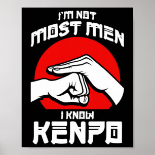 Poster Kenpo Agressive Self Defense Karate Martial Arts