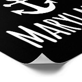 Poster Kent Island Maryland Nautical Coastal Boating Sail (Coin)