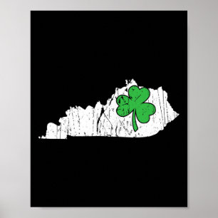 Poster Kentucky State St. Patrick's Day Kentucky Green Sh