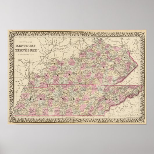 Poster Kentucky, Tennessee 2 (Devant)
