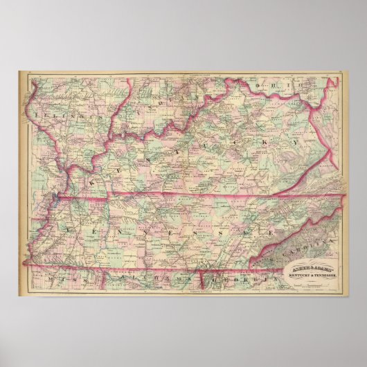 Poster Kentucky, Tennessee 2 (Devant)