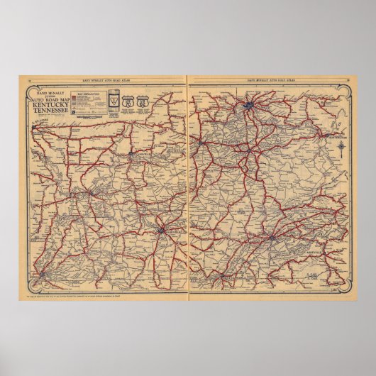 Poster Kentucky, Tennessee 3 (Devant)