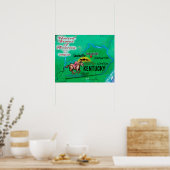 Poster Kentucky USA (Cuisine)