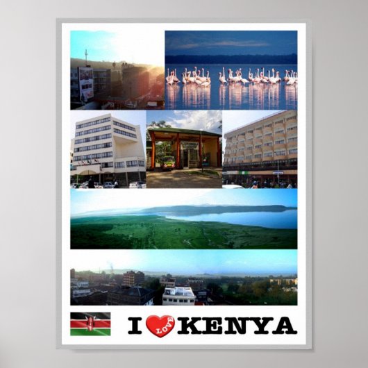 Poster Kenya - I Love - (Devant)