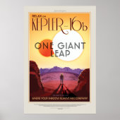 Poster Kepler-16b - Tourisme spatial (Devant)