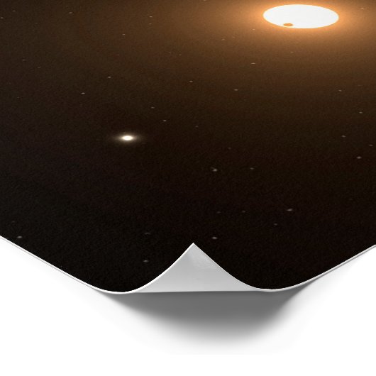 Poster Kepler-186f Orbitant Une Étoile Éloignée. (Coin)