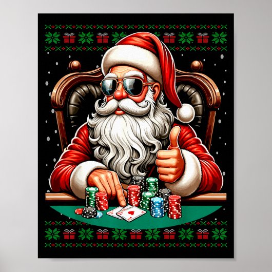 Poster Ker Santa Ker Player Ugly Christmas Sweater  (Devant)