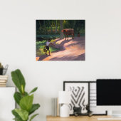 Poster Kerala Backwaters Inde 1996 (Bureau à domicile)