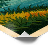 Poster Kerala, India, in a classic retro travel (Coin)